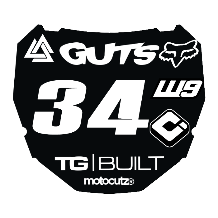 CUSTOM ODI NUMBER PLATE DECAL