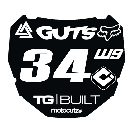 CUSTOM ODI NUMBER PLATE DECAL