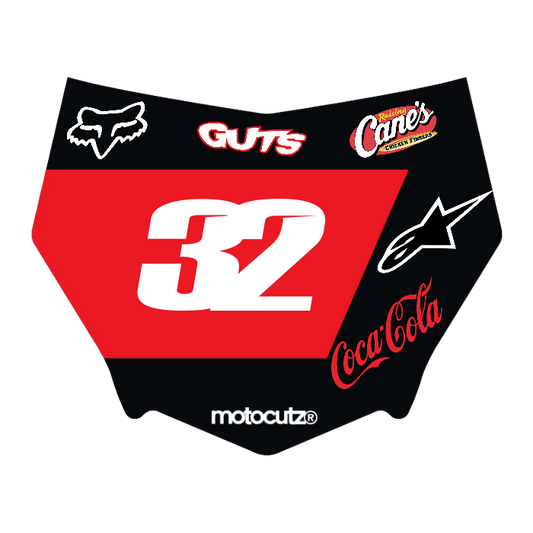 CUSTOM MOTOCUTZ FRONT PLATE DECAL