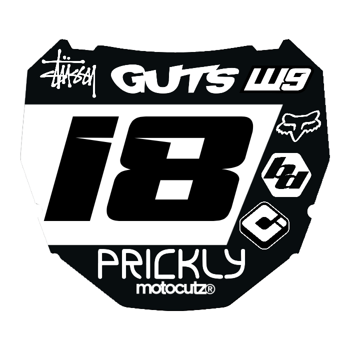 CUSTOM ODI NUMBER PLATE DECAL