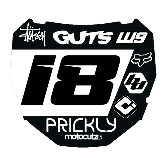 CUSTOM ODI NUMBER PLATE DECAL
