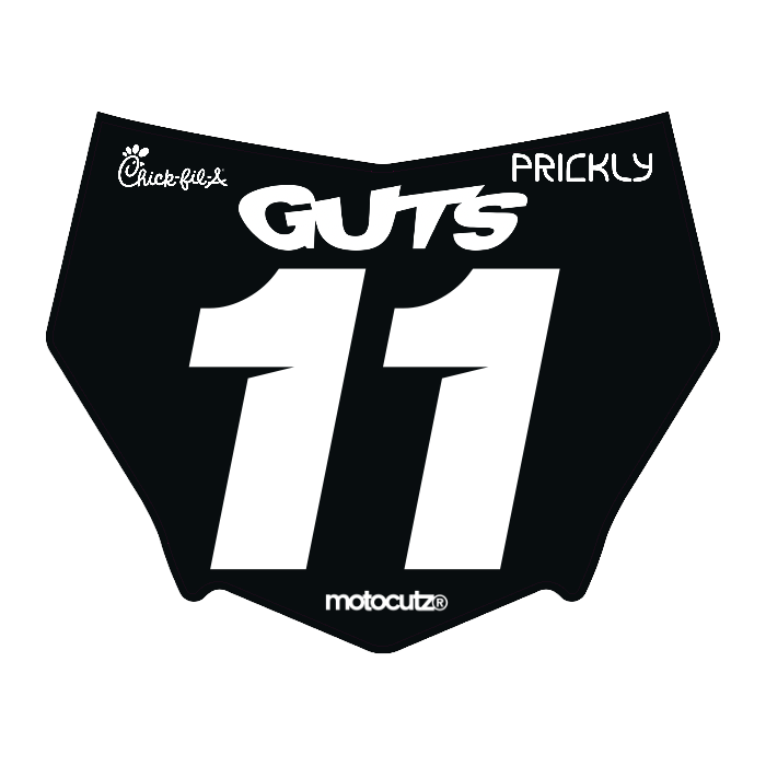 CUSTOM MOTOCUTZ FRONT PLATE DECAL