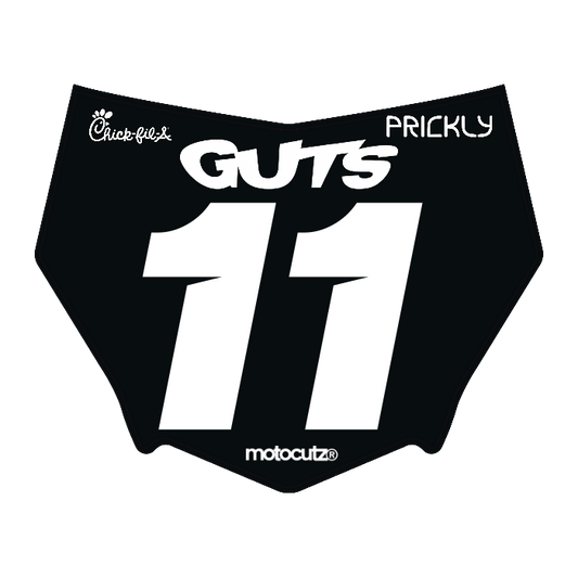 CUSTOM MOTOCUTZ FRONT PLATE DECAL