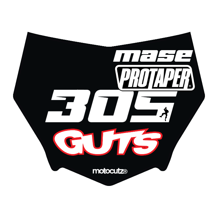 CUSTOM MOTOCUTZ FRONT PLATE DECAL