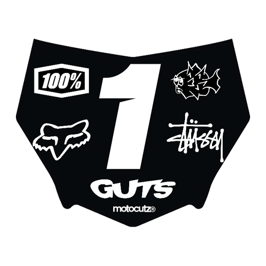 CUSTOM MOTOCUTZ FRONT PLATE DECAL