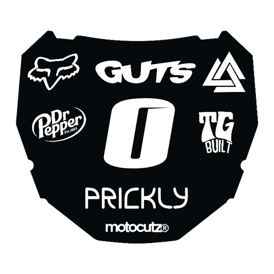 CUSTOM ODI NUMBER PLATE DECAL