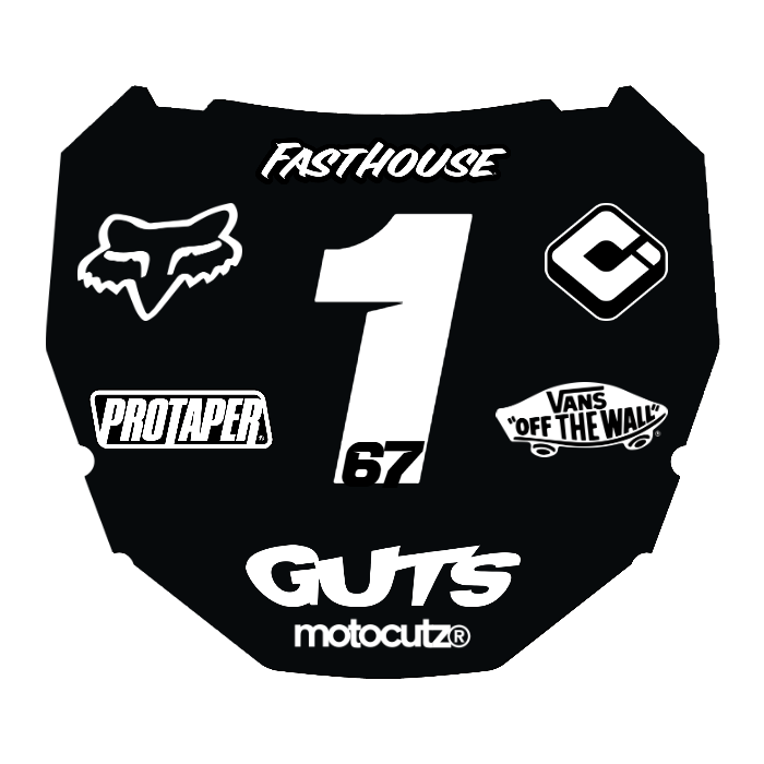 CUSTOM ODI NUMBER PLATE DECAL