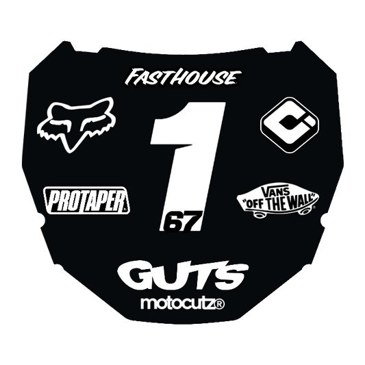 CUSTOM ODI NUMBER PLATE DECAL