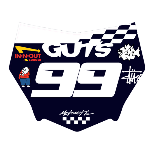 CUSTOM MOTOCUTZ FRONT PLATE DECAL