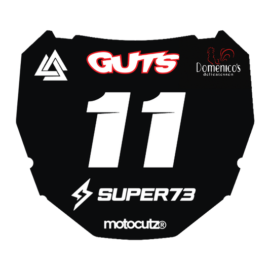 CUSTOM ODI NUMBER PLATE DECAL
