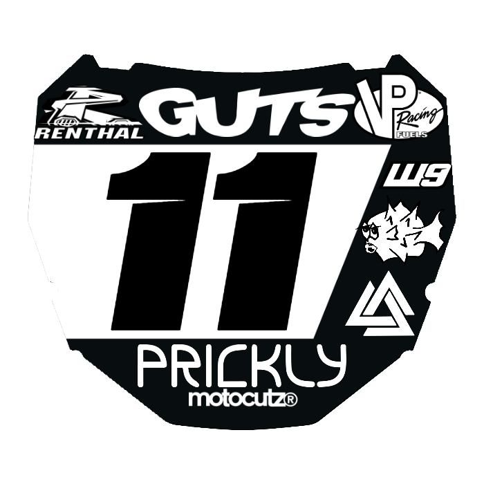 CUSTOM ODI NUMBER PLATE DECAL