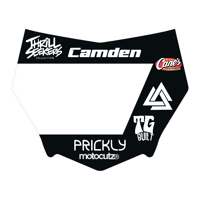 CUSTOM MOTOCUTZ FRONT PLATE DECAL