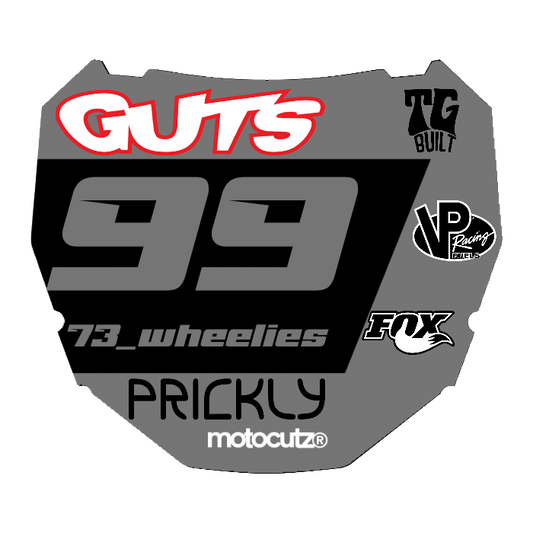 CUSTOM ODI NUMBER PLATE DECAL