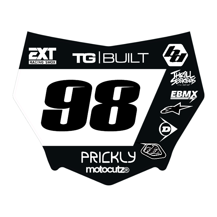 CUSTOM MOTOCUTZ FRONT PLATE DECAL
