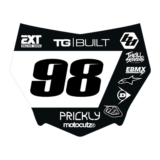 CUSTOM MOTOCUTZ FRONT PLATE DECAL