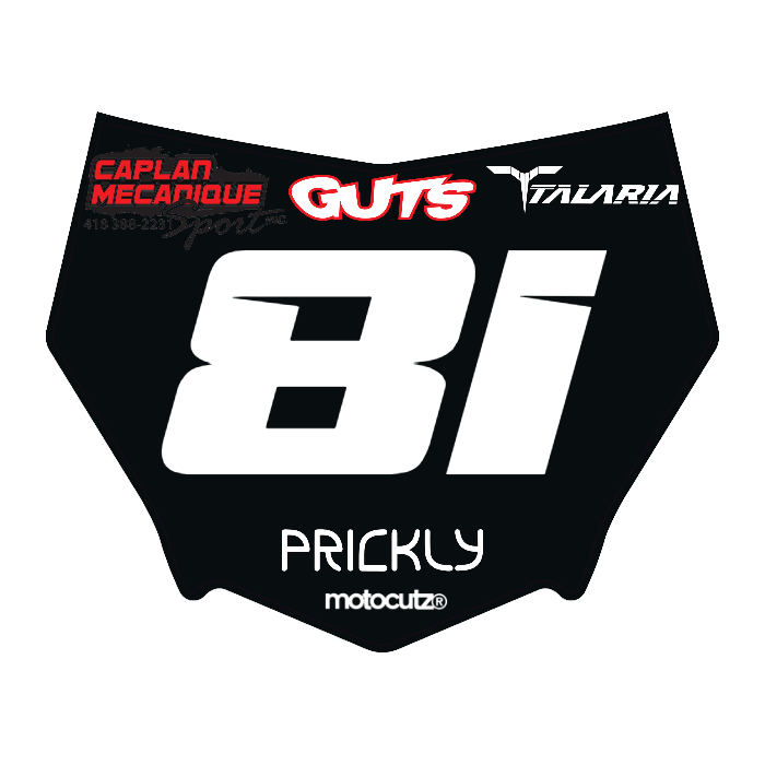 CUSTOM MOTOCUTZ FRONT PLATE DECAL