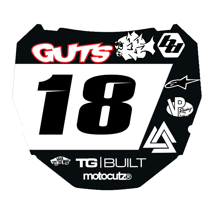 CUSTOM ODI NUMBER PLATE DECAL