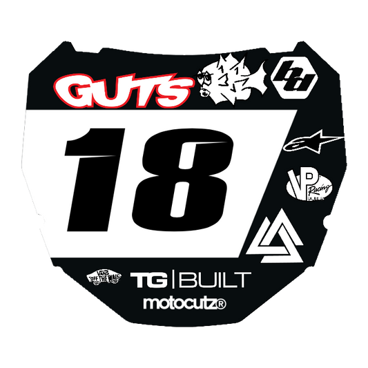 CUSTOM ODI NUMBER PLATE DECAL