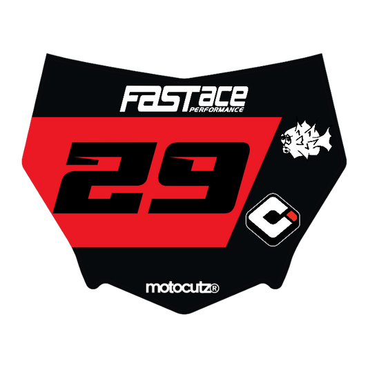CUSTOM MOTOCUTZ FRONT PLATE DECAL