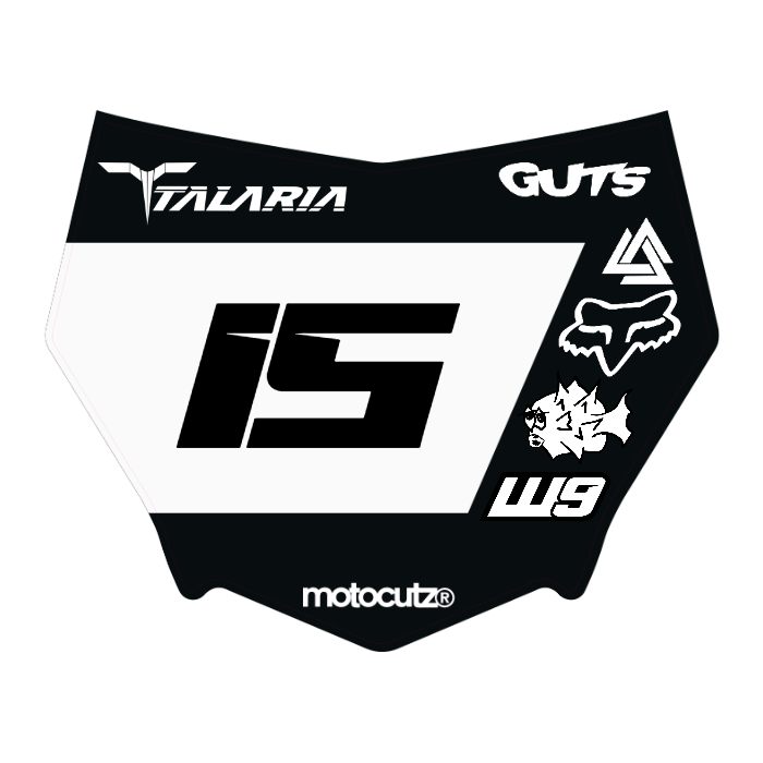 CUSTOM MOTOCUTZ FRONT PLATE DECAL