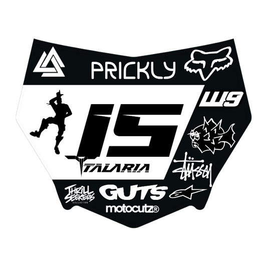 CUSTOM MOTOCUTZ FRONT PLATE DECAL