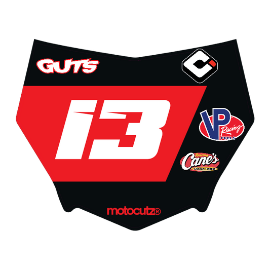 CUSTOM MOTOCUTZ FRONT PLATE DECAL