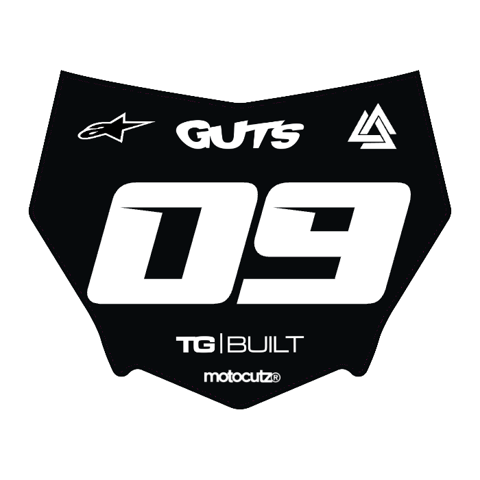 CUSTOM MOTOCUTZ FRONT PLATE DECAL