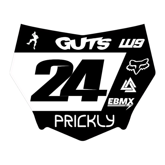 CUSTOM MOTOCUTZ FRONT PLATE DECAL