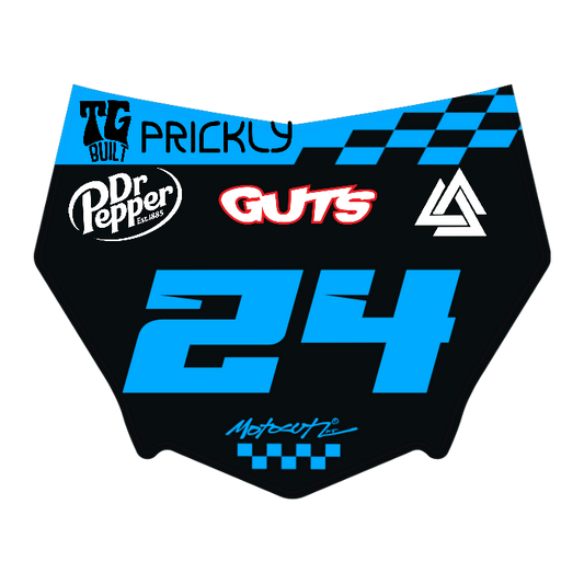 CUSTOM MOTOCUTZ FRONT PLATE DECAL