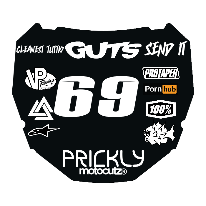 CUSTOM ODI NUMBER PLATE DECAL