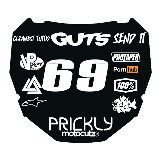 CUSTOM ODI NUMBER PLATE DECAL