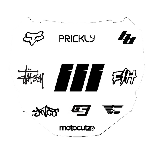 CUSTOM ODI NUMBER PLATE DECAL