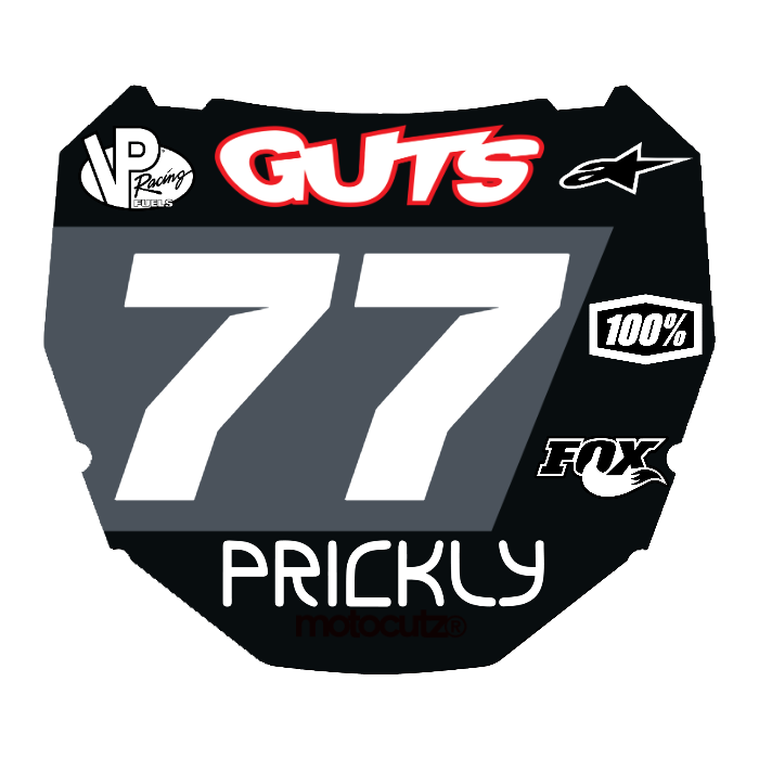CUSTOM ODI NUMBER PLATE DECAL