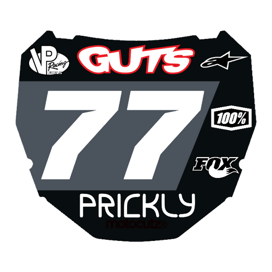 CUSTOM ODI NUMBER PLATE DECAL