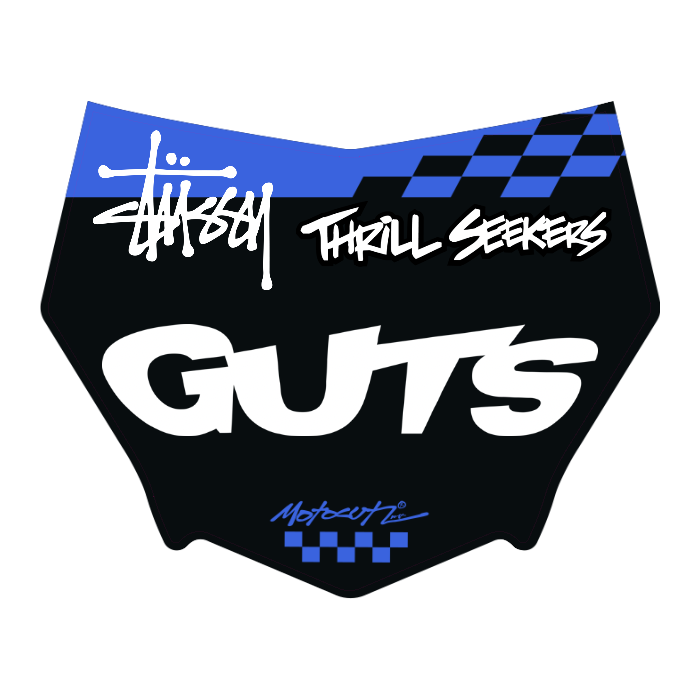 CUSTOM MOTOCUTZ FRONT PLATE DECAL