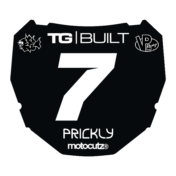CUSTOM ODI NUMBER PLATE DECAL
