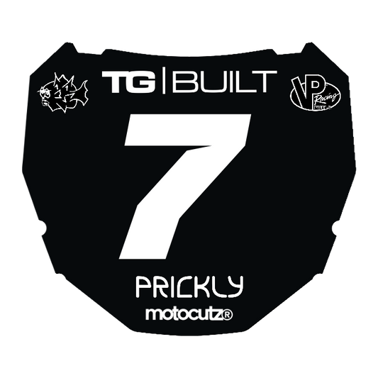CUSTOM ODI NUMBER PLATE DECAL
