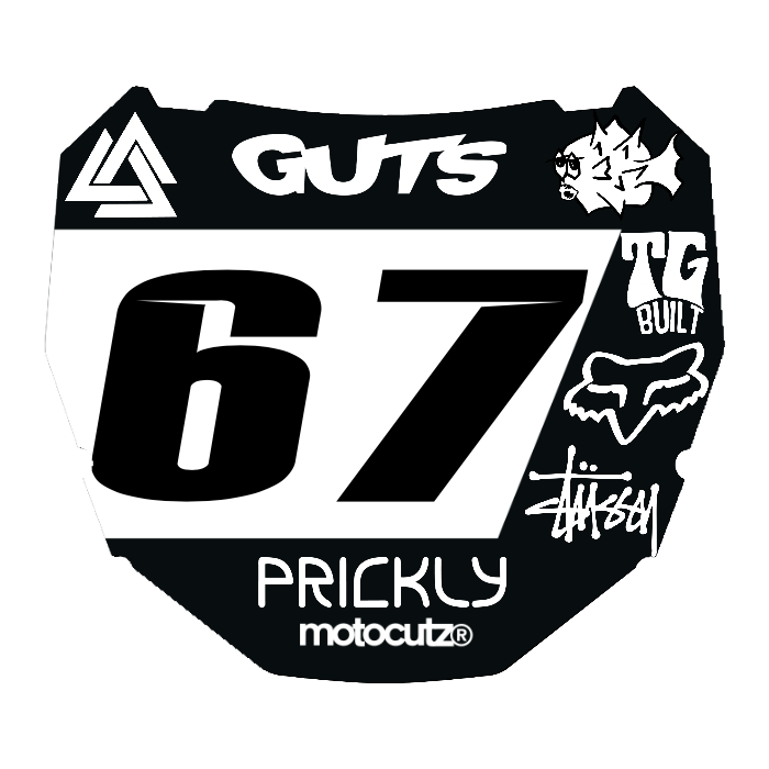 CUSTOM ODI NUMBER PLATE DECAL