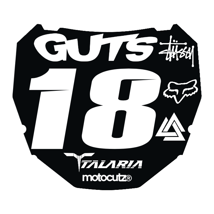 CUSTOM ODI NUMBER PLATE DECAL