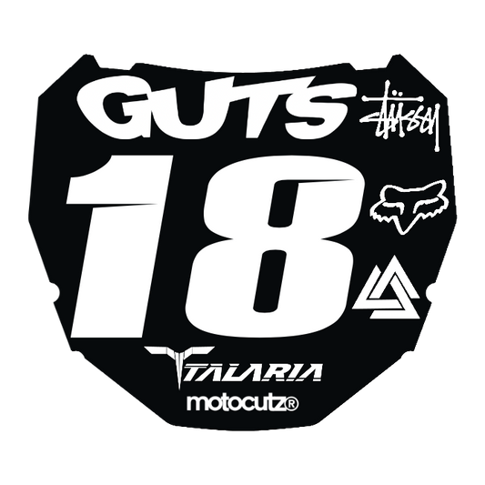 CUSTOM ODI NUMBER PLATE DECAL