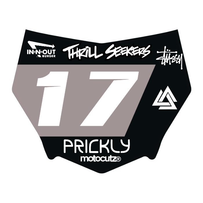 CUSTOM MOTOCUTZ FRONT PLATE DECAL