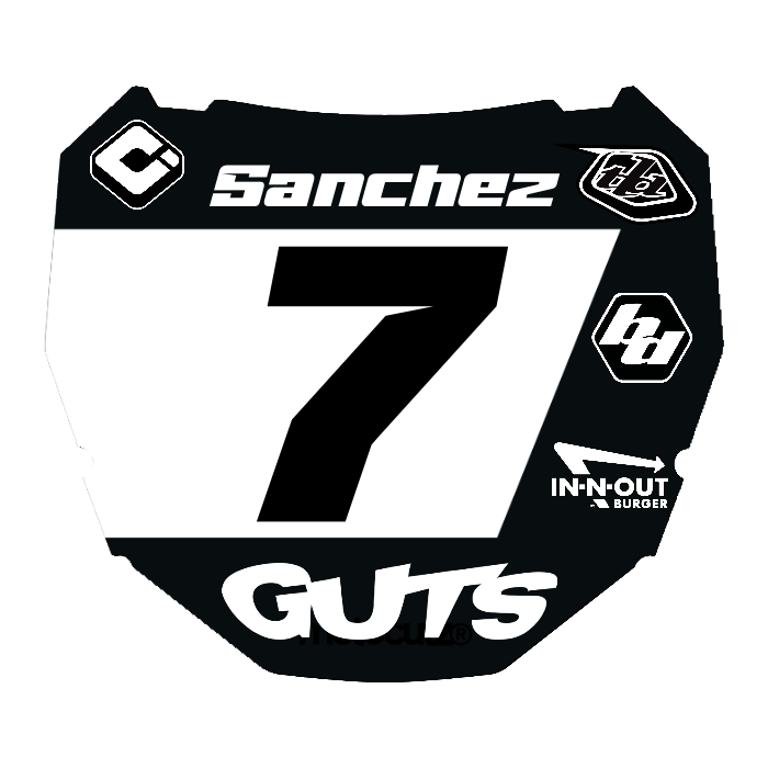 CUSTOM ODI NUMBER PLATE DECAL