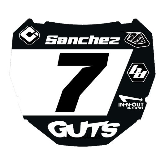 CUSTOM ODI NUMBER PLATE DECAL