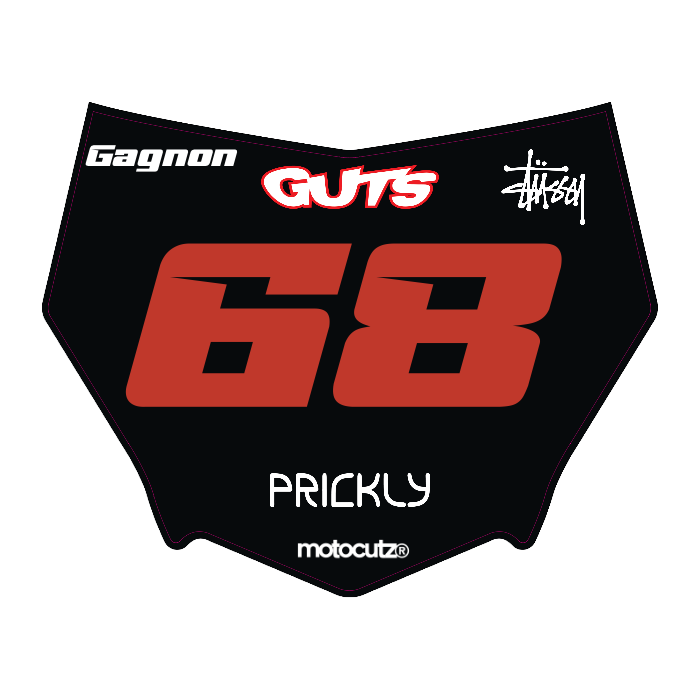 CUSTOM MOTOCUTZ FRONT PLATE DECAL