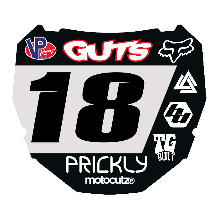 CUSTOM ODI NUMBER PLATE DECAL