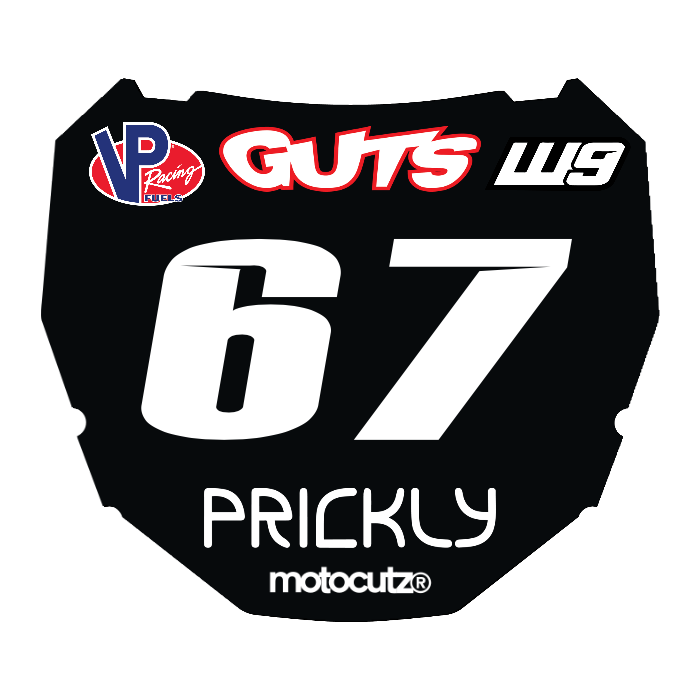 CUSTOM ODI NUMBER PLATE DECAL