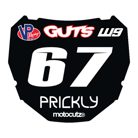 CUSTOM ODI NUMBER PLATE DECAL