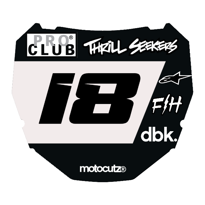 CUSTOM ODI NUMBER PLATE DECAL