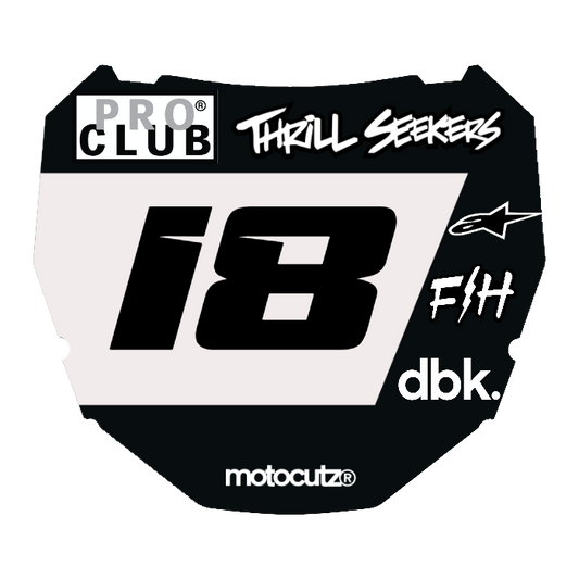 CUSTOM ODI NUMBER PLATE DECAL