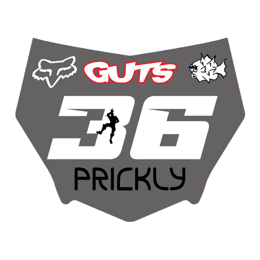 CUSTOM MOTOCUTZ FRONT PLATE DECAL